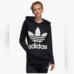 Adidas Adicolor Trifold Black Hoodie Sweatshirt